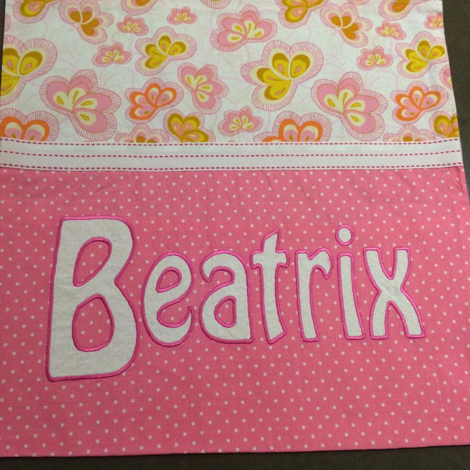 Beatrix Handmade Personalised Cushion Cover