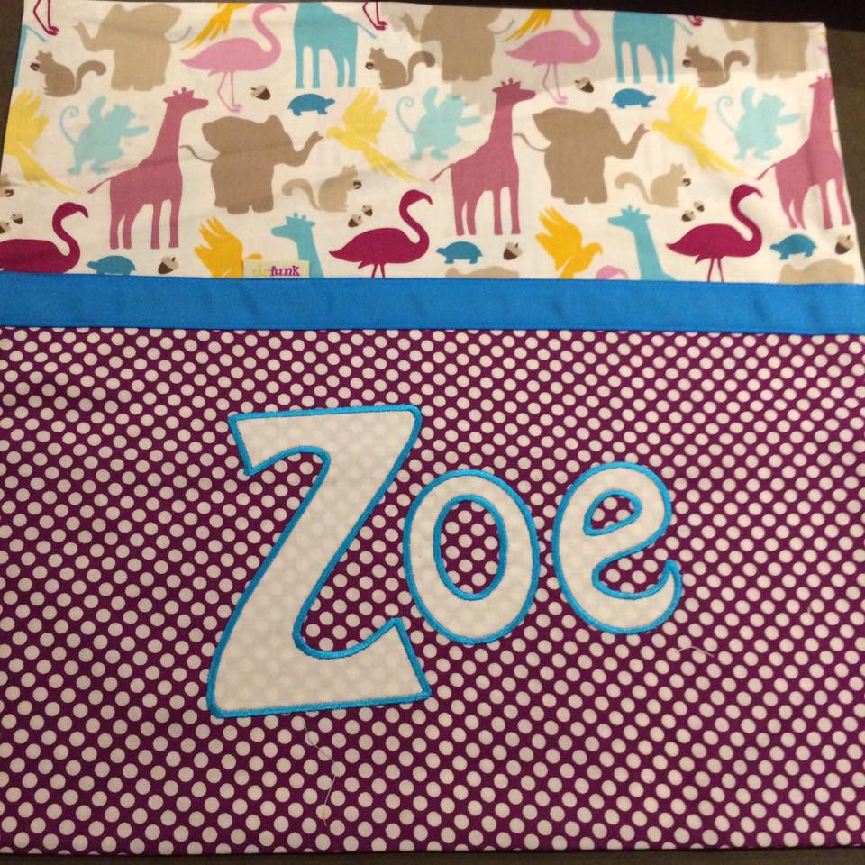 Zoe Handmade Personalised Cushion Cover