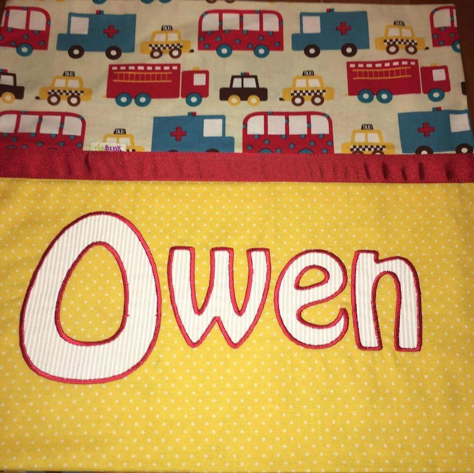 Owen Handmade Personalised Cushion Cover